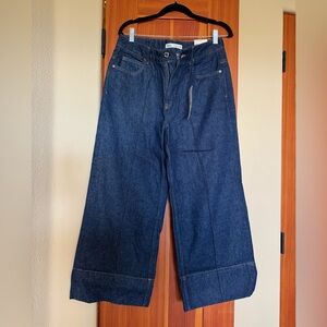 Zara Dark Blue Flare Jeans